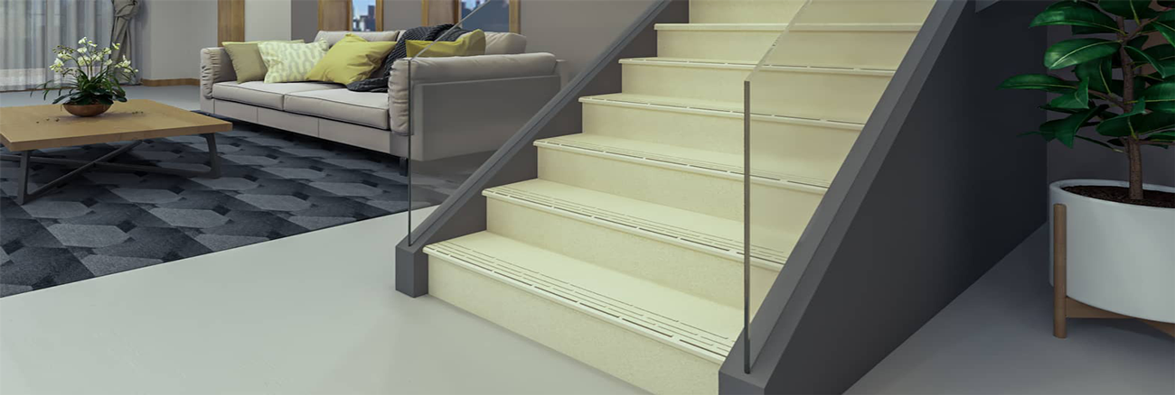Stylish Vitrified Step and Riser Tiles