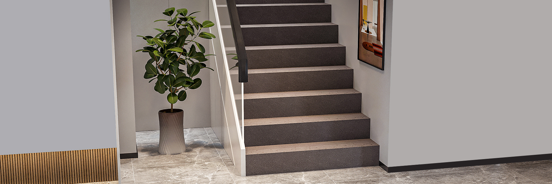 Durable Vitrified Step and Riser Tiles